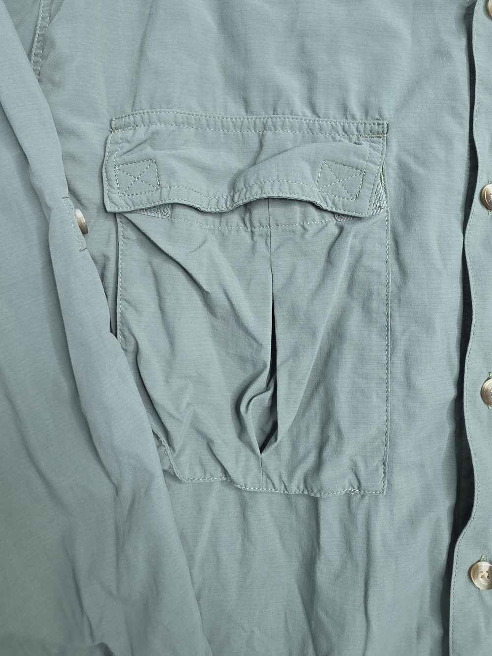 Gander Mountain Guide Series Shirt Mens L Green Vented Fishing Button Up - Picture 5 of 9
